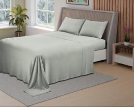 Jg. de cama refinatta 4pç king cor erva doce