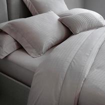 Jg de Cama S.King Demask Square Bege Palha 300 Fios 100% Alg Jg de Cama S.King Demask Square Bege Palha 300 Fios 100% Alg