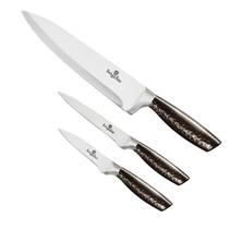 Jg De Facas Com Cabo Preto 3 Pcs