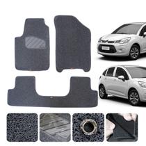 Jg De Tapete Capacho Para Citroen C3 2002 03 04 2005 a 2011 2012 12mm Grosso 3 Peças Live Pack Grafite