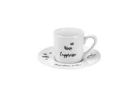 Jg de xícara café em porcelana 90ml 12 pçs Brazilian - Hauskraft