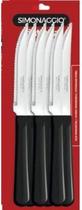Jg facas p/ carne preto 6pcs sintonia (1303/0602)