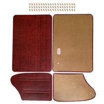 Jg Forro Porta Diant Tras Vermelho Fusca 78 Até 96 + Grampos Jg Forro Porta Diant Tras Vermelho Fusca 78 Até 96 + Grampos