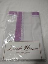 Jg. Lençol 180Fios Carrinho 3Pçs. c/B.I. e aplic.