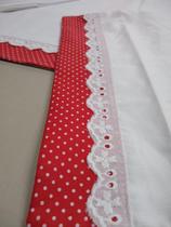 Jg. Lençol 180Fios Carrinho 3Pçs. c/B.I. e aplic.