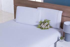 Jg Lençol 4 Peças Cama Viúva1,88Mx128M X30Alt Percal Branco Jg Lençol 4 Peças Cama Viúva1,88Mx128M X30Alt Percal Branco