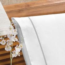 Jg Lençol Casal Classic Percal 180 Fios 4pç 80% Algodão 20% Poliéster - Branco Jg Lençol Casal Classic Percal 180 Fios 4pç 80% Algodão 20% Poliéster - Branco