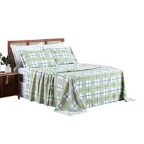 Jg Lençol King Spring 4pç 100% Poliéster - York