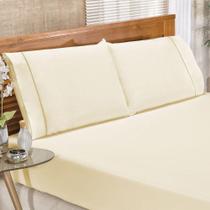 Jg Lençol Queen Classic Percal 180 Fios 3pç 80% Algodão 20% Poliéster - Palha Jg Lençol Queen Classic Percal 180 Fios 3pç 80% Algodão 20% Poliéster - Palha