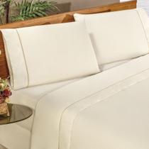 Jg Lençol Solteiro Classic Percal 180 Fios 3pç 80% Algodão 20% Poliéster - Palha Jg Lençol Solteiro Classic Percal 180 Fios 3pç 80% Algodão 20% Poliéster - Palha