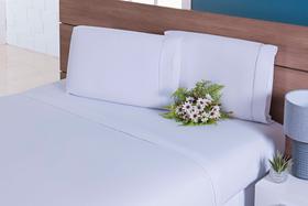 Jg Lençol Viúva 3peça 128x188x30 100%algodão 200fio