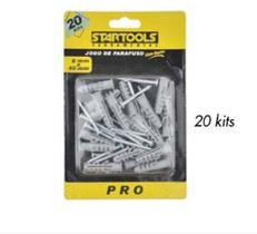 Jg parafuso c/ bucha 8x40mm - 20kits - STARTOOLS