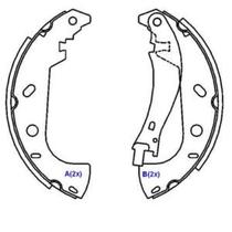 JG PATINS sapata lona FREIO SYL207606 Megane 1.6 2.0
