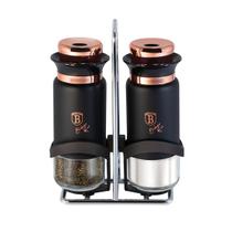 Jg Porta Condimento Vidro Com Suporte Inox 3