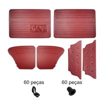 Jg revest p diant/tras/rodapé bateria vermelho fusca 59/77 +6000248696000248687000-vm6307-vm