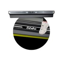 Jg Soleira Stilo 4p Aço Escovado Preto Elegance Jg Soleira Stilo 4p Aço Escovado Preto Elegance