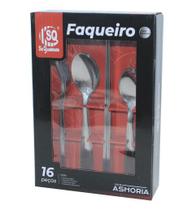 Jg Talher 16pç Faqueiro Colher Garfo Faca Casa Ashoria Inox Jg Talher 16pç Faqueiro Colher Garfo Faca Casa Ashoria Inox