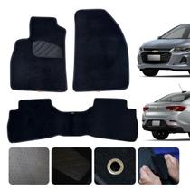 Jg Tapete Carpete Para carro Onix Plus 2020 2021 2022 2023 Linha Conforto Sob Medida Black Friday