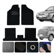 Jg Tapete Gol G2 G3 G4 G5 gti gl cl Traseiro inteiriço Carpete Resistente Cor Preta Linha Conforto