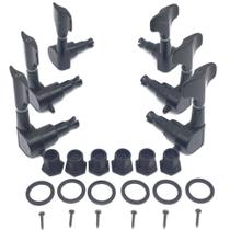 JG Tarraxa baixo 6 cordas 3x3 preto JB61 BK blindada quadrad JG Tarraxa baixo 6 cordas 3x3 preto JB61 BK blindada quadrad