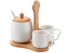 Jg Xícaras Café com Açucareiro e Suporte Oasis Hauskraft