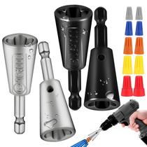 Jheoyrt Kit de 4 ferramentas torcedoras de fios para furadeira, 8-24 AWG