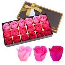 JIALEEY Conjunto de Sabonetes em Formato de Rosa 18 Peças, Caixa de Presente com Aroma Floral JIALEEY Conjunto de Sabonetes em Formato de Rosa 18 Peças, Caixa de Presente com Aroma Floral