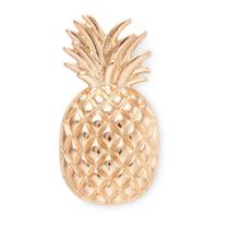 Jibbitz abacaxi dourado unico unico