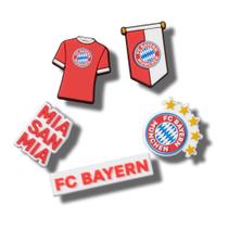 Jibbitz Bayern Fc Pack com 5 Peças Único