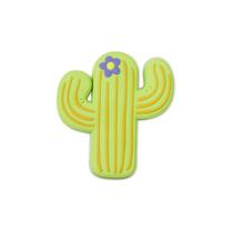 Jibbitz cactus com flor roxa unico