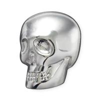 Jibbitz caveira prateada unico unico