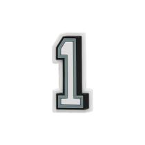 Jibbitz charm numero 1 unico