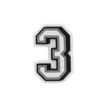 Jibbitz charm numero 3 unico Jibbitz charm numero 3 unico