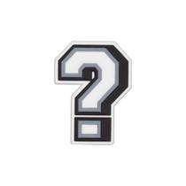 Jibbitz charm ponto de interrogação unico