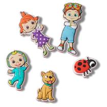 Jibbitz cocomelon pack com 5 peças unico