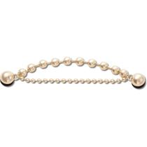 Jibbitz Corrente Dupla Dourada Cristais Único