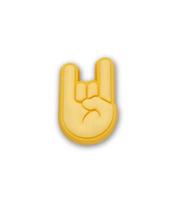 Jibbitz Crocs Emoji Mão Rock Cor única
