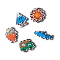 Jibbitz dia no lago pack 5 unico