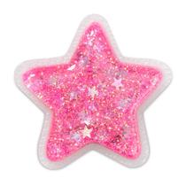 Jibbitz estrela com glitter unico
