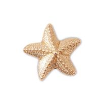 Jibbitz estrela do mar dourada unico