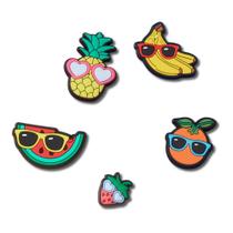Jibbitz frutas de óculos de sol pack com 5 unidades unico