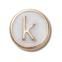 Jibbitz Letra K Pequena Perolizada Único
