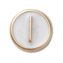 Jibbitz Letra L Pequena Perolizada Único Jibbitz Letra L Pequena Perolizada Único