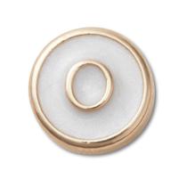 Jibbitz Letra O Pequena Perolizada Único