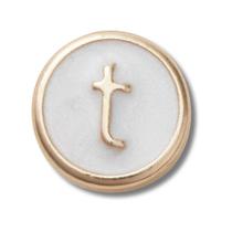 Jibbitz Letra T Pequena Perolizada Único