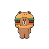 Jibbitz line friends - brown burger unico