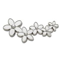 Jibbitz Mega Agrupamento De Flores Prateadas Único Jibbitz Mega Agrupamento De Flores Prateadas Único