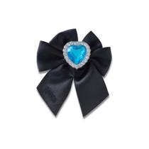 Jibbitz Mega Laço Preto Com Gemas Único Jibbitz Mega Laço Preto Com Gemas Único