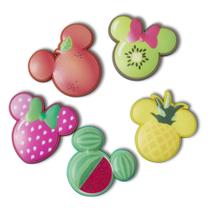 Jibbitz mickey and friends frutas pack com 5 unidades unico Jibbitz mickey and friends frutas pack com 5 unidades unico