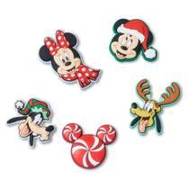 Jibbitz mickey natal pack com 5 peças unico